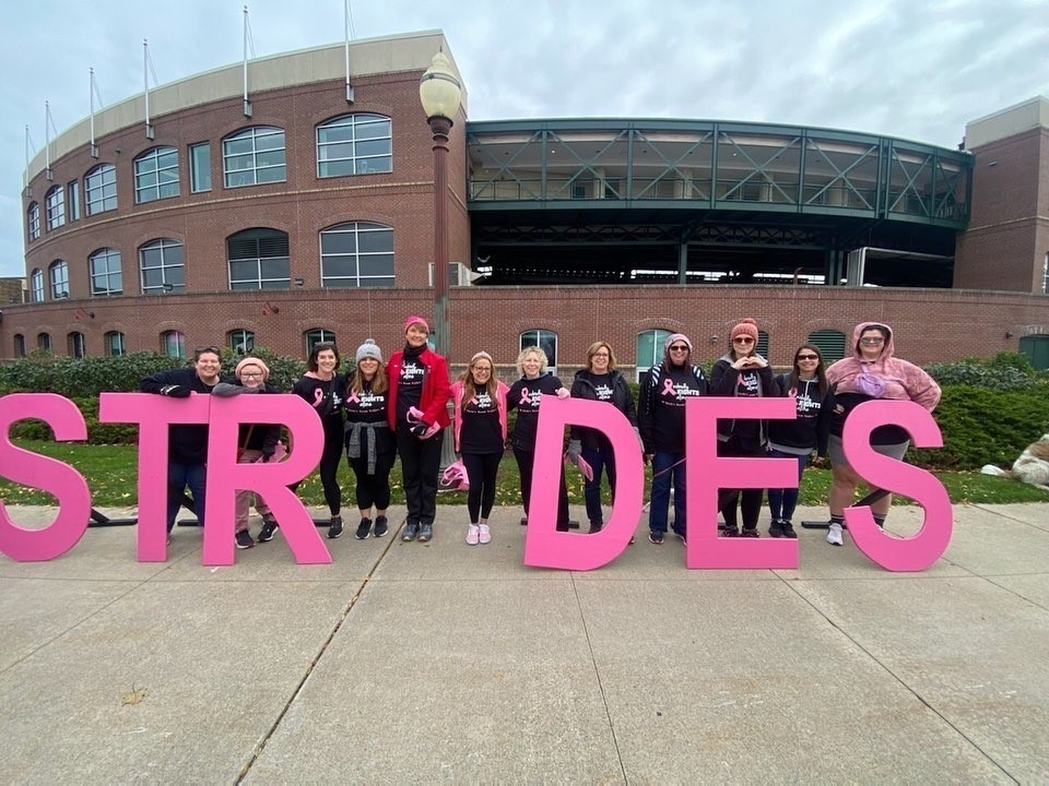 Helendale teachers at the Making Strides Against Breast Cancer Walk