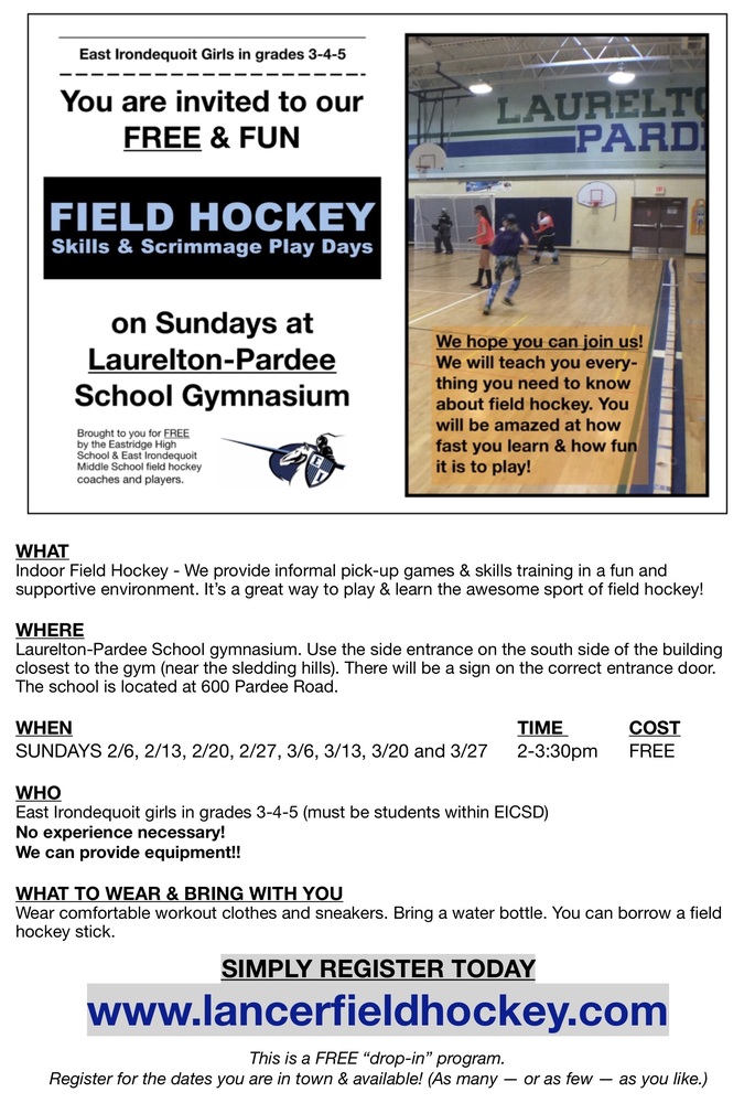 Free Field Hockey Clinic