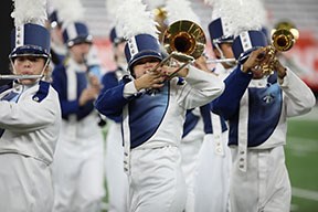 Picture of Marching band members