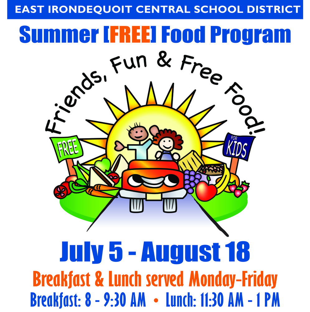 EICSD Summer FREE Food Program East Irondequoit