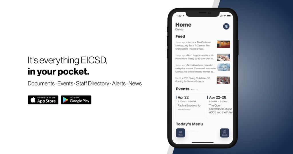 It's everything EICSD, in your pocket.  