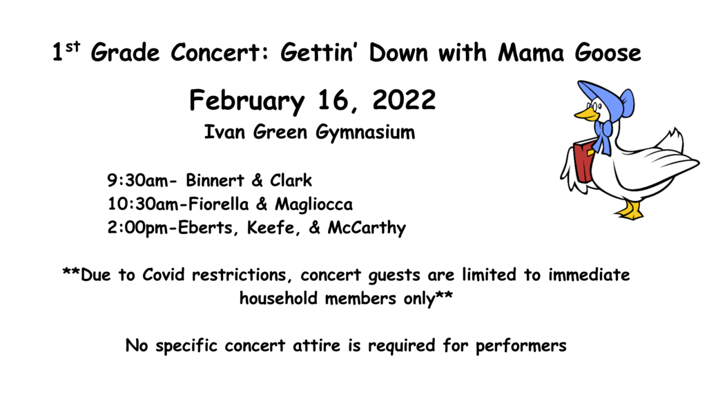 Mark your calendars for our first grade concert! #IGAchieves