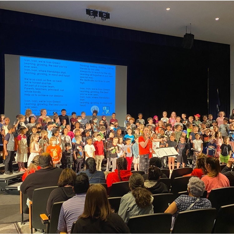 IG second graders sang on the big stage today in the Eastridge auditorium. #IGAchieves
