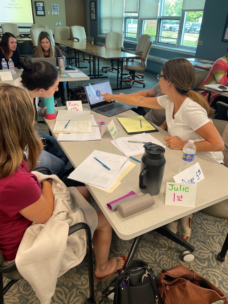 Teacher in professional development classes