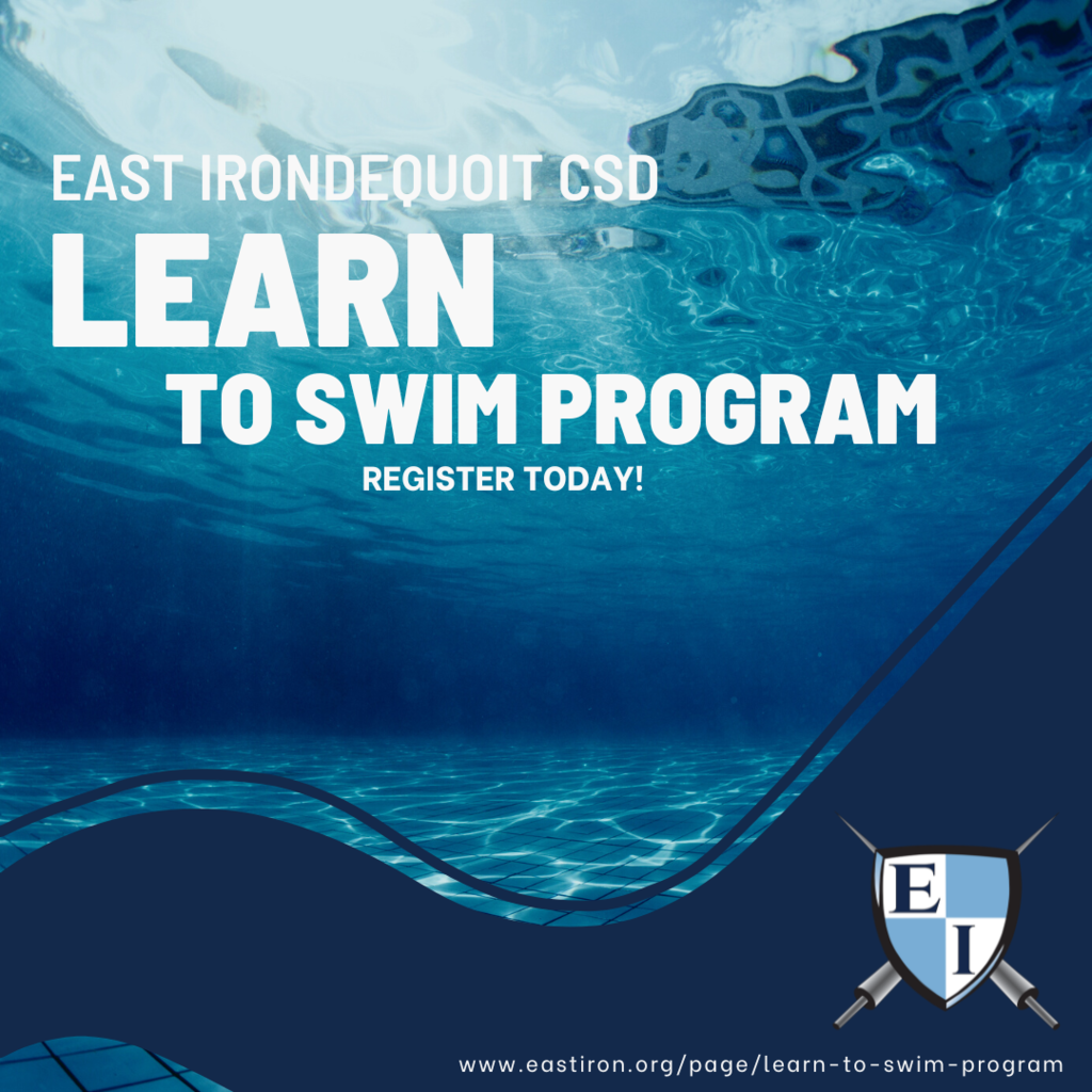 East Irondequoit CSD Learn to swim program.  Register Today!