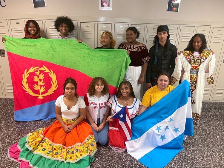 students dressing to represent their culture 