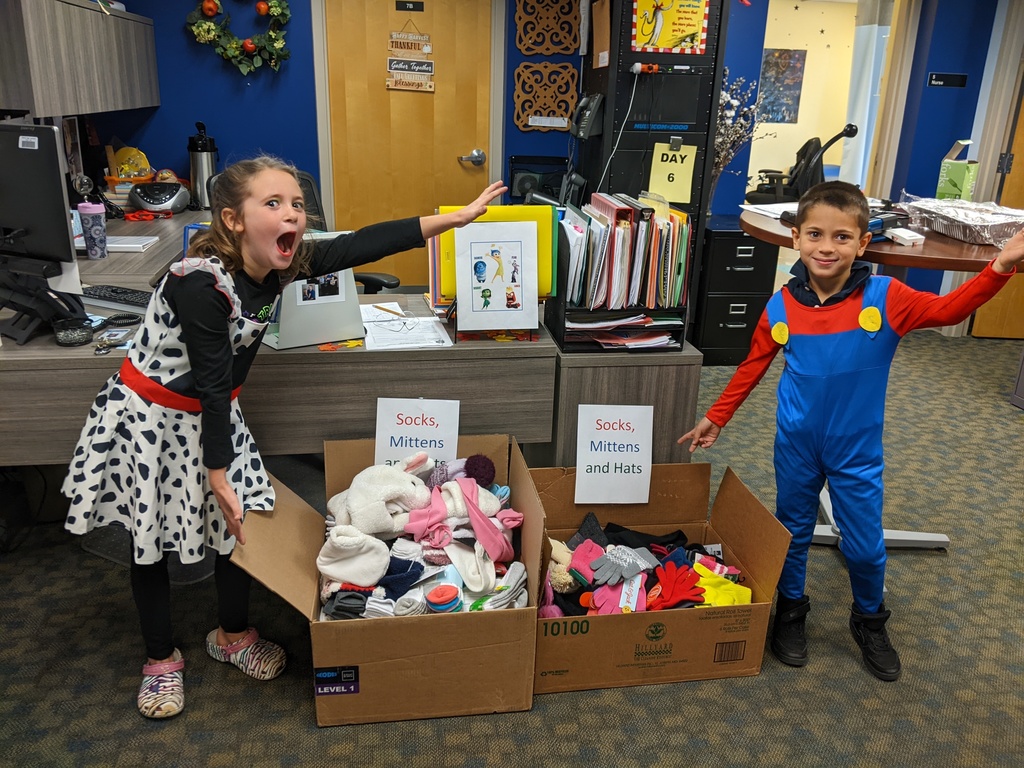 Students with Socktober donations