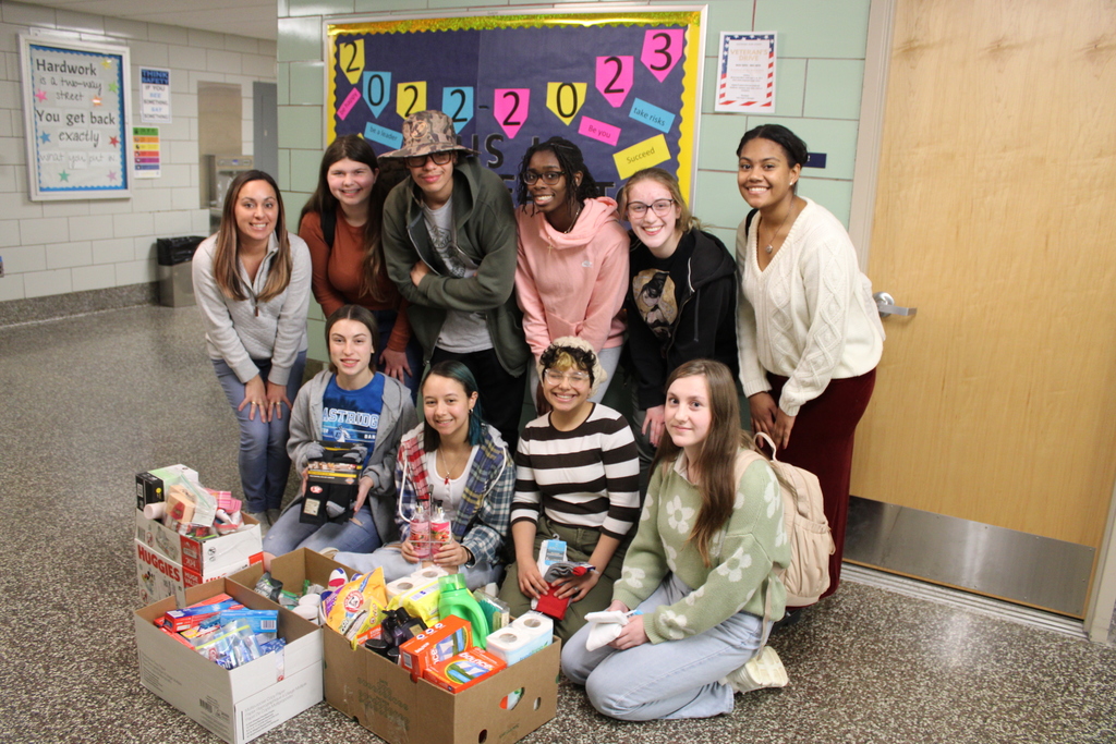 Student council with donations