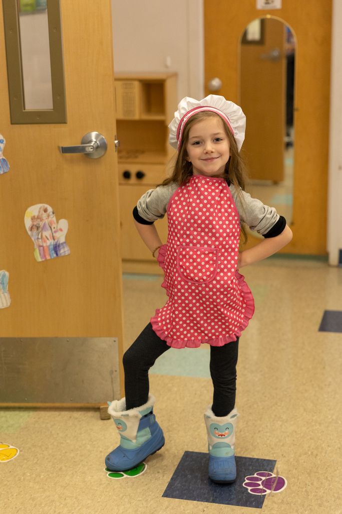 student dressed as chef