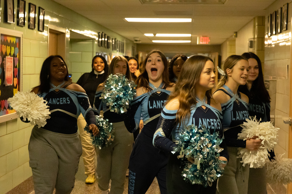Winter Sports and indoor drumline pep rally parade