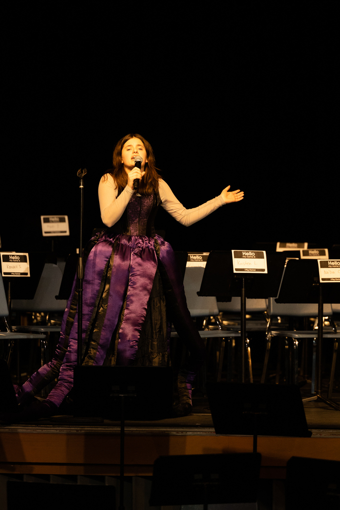 Student performing