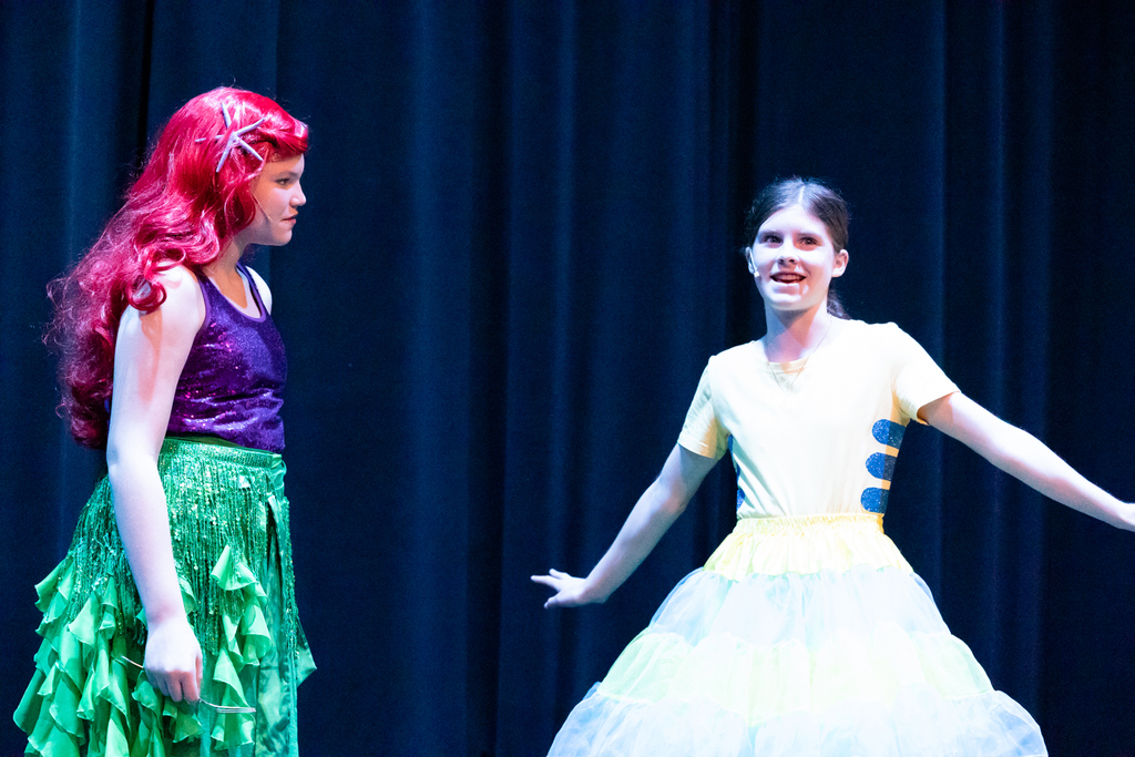The cast of the Little Mermaid, Jr.