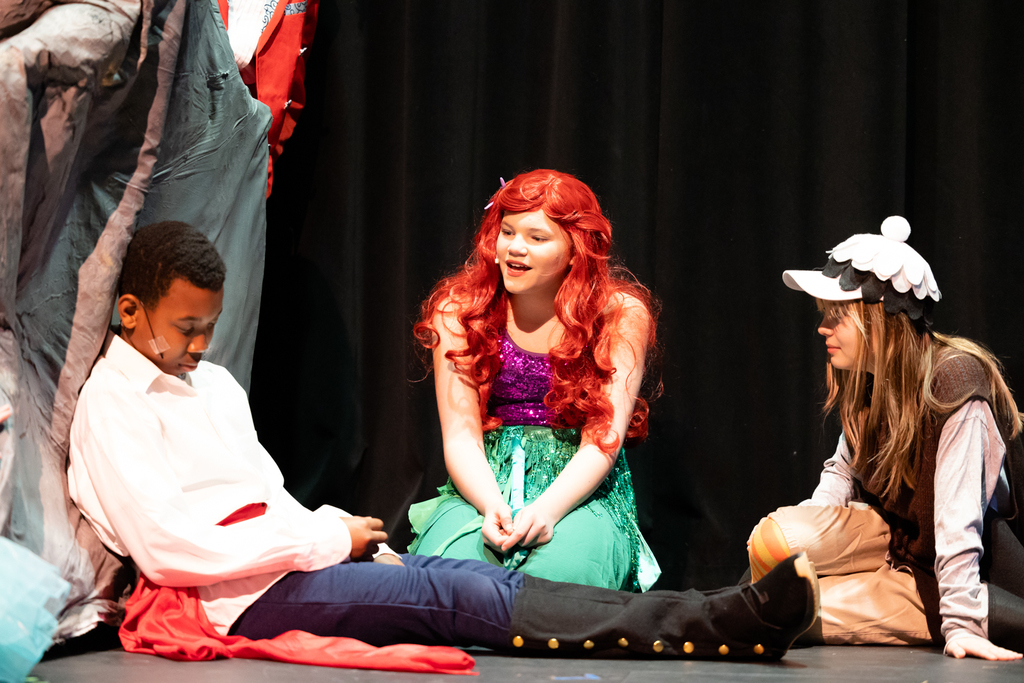 The cast of the Little Mermaid, Jr.